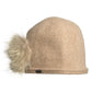 CICI - ORMOS BEANIE W SIDE UPCYCLED FUR POM