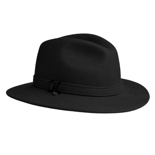 WILL T - PACKABLE UNISEX FELT FEDORA HAT