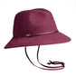FLORIA CS - FEDORA HAT W THIN LEATHER CHIN STRAP