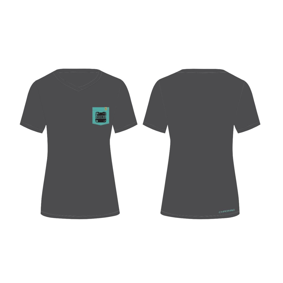 CHROMAG APPAREL  Charcoal Heather-Turquoise XL 2024 Technical Gear 