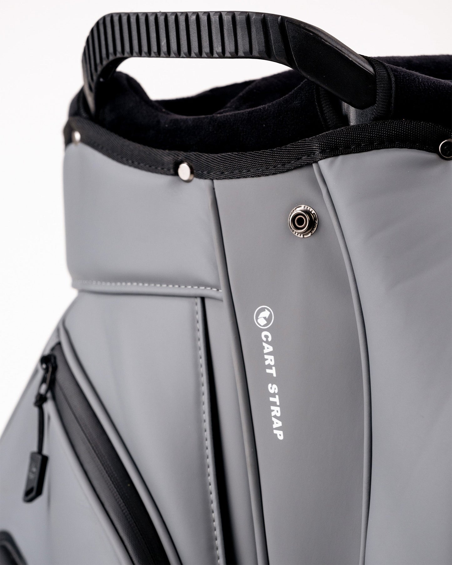 Player Preferred™ Cart Bag in Flat Ash color, showcasing multiple pockets, a padded strap, and a sleek design for easy access and storage on the golf course.