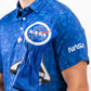 Men's NASA polo shirt featuring a classic collar and embroidered NASA logo on the chest.