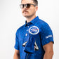 NASA Polo shirt featuring an embroidered logo on the left chest, available in navy blue with a classic collar and short sleeves.