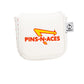 In-N-Ace Mallet Putter Cover featuring a vibrant fast food design with burgers and fries, ideal for protecting golf putters.