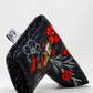 Koi Flow Blade Putter Cover featuring a vibrant fire waves design.