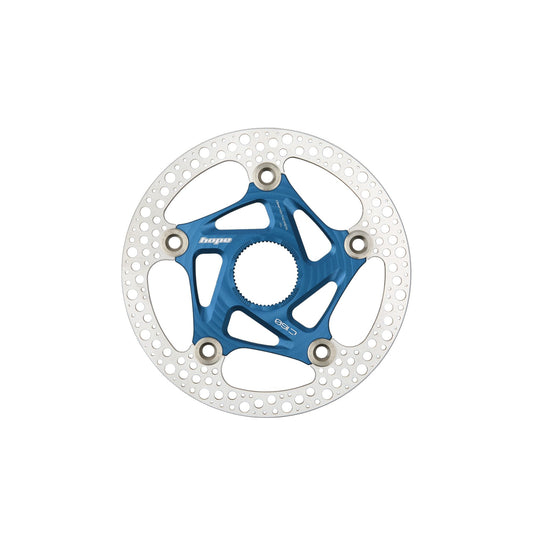HOPE PART BRAKE ROTOR FLOATING DISC 160MM CENTRE LOCK BLUE