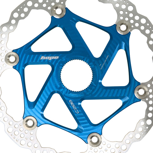 HOPE PART BRAKE MTB CENTRE LOCK DISC 200MM BLUE