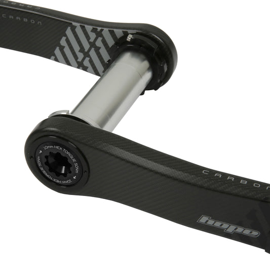 HOPE CRANKSET CARBON CRANKSET NO SPIDER 68/73MM 165MM - BLACK