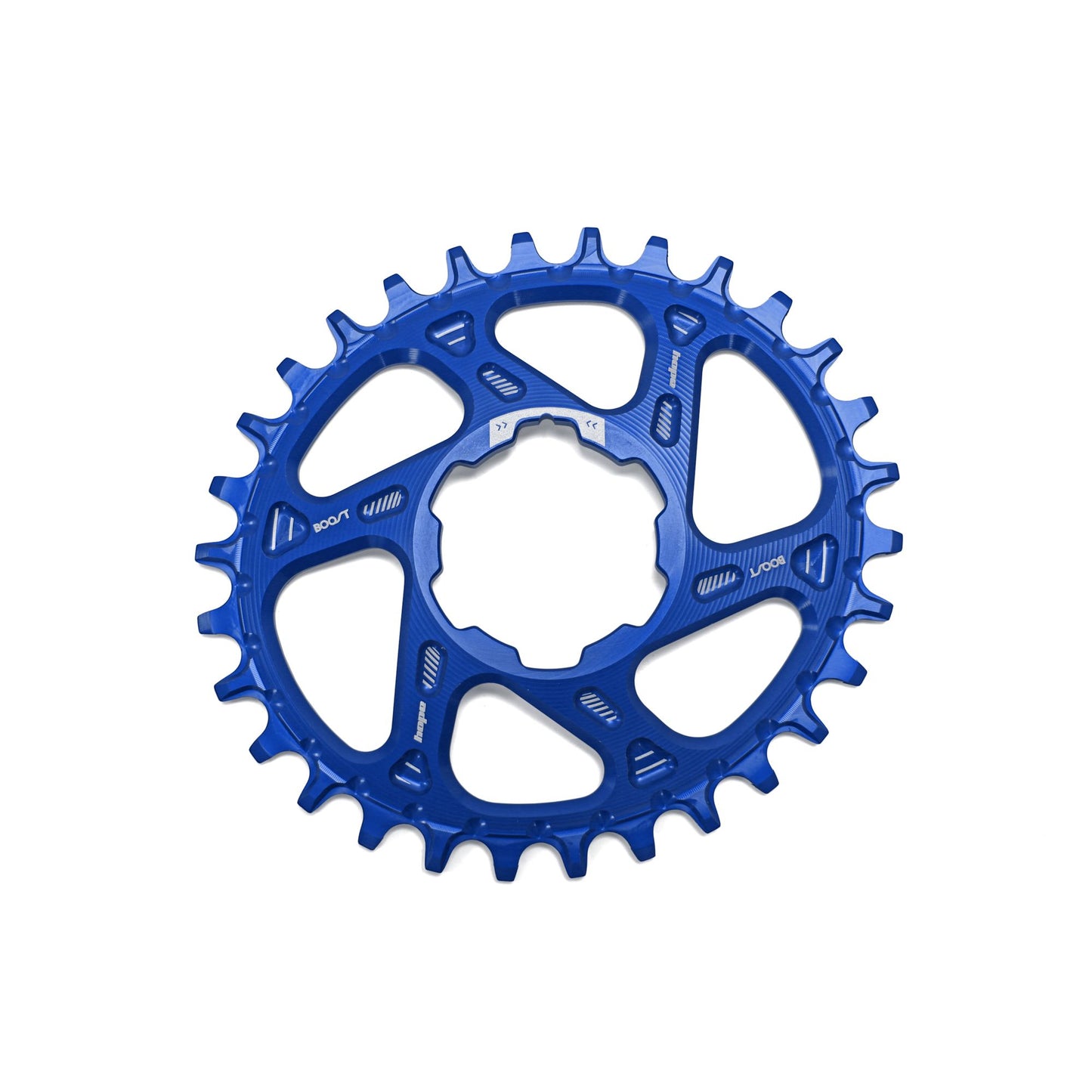 HOPE CHAIN RING RETAINER SPIDERLESS BOOST OVAL 30T BLUE