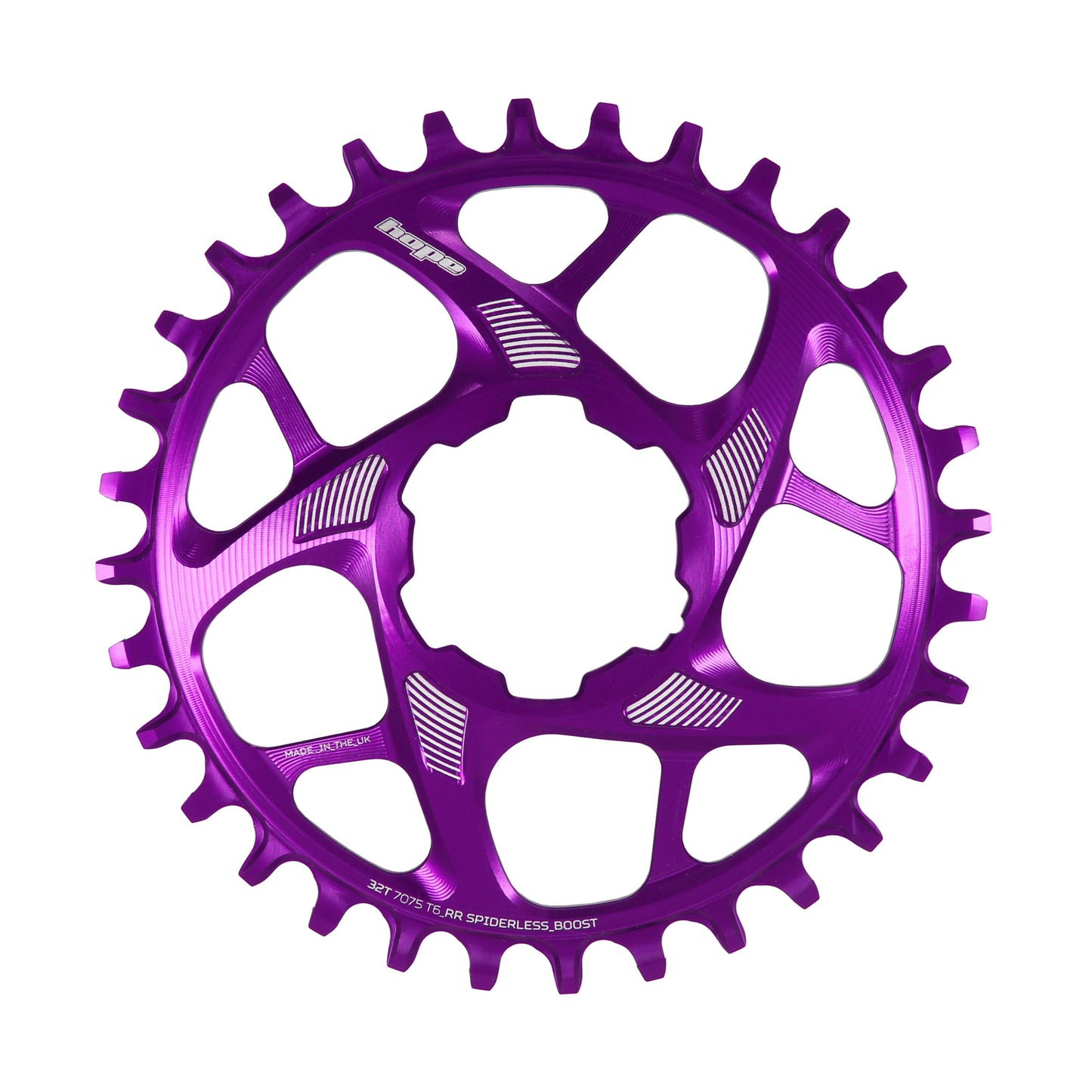 HOPE CHAIN RING SPIDERLESS 30T R22 BOOST PURPLE