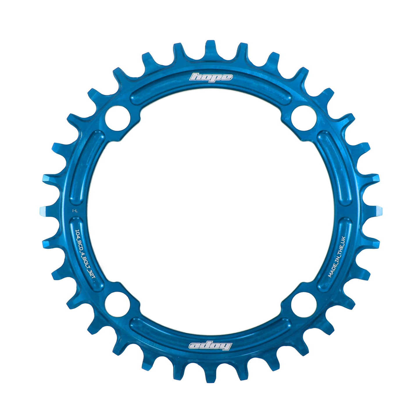 HOPE CHAIN RING 104BCD 32T R22 BLUE