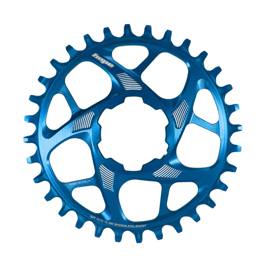 HOPE CHAIN RING SPIDERLESS 32T R22 BOOST BLUE