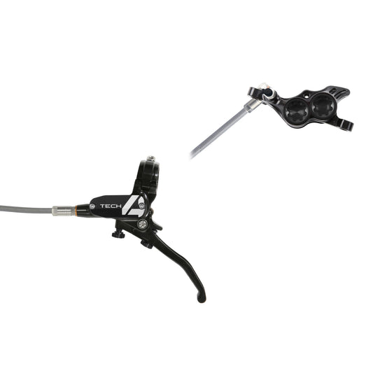 HOPE BRAKE TECH 4 E4 BRAIDED NO ROTOR BLACK/BLACK L/H