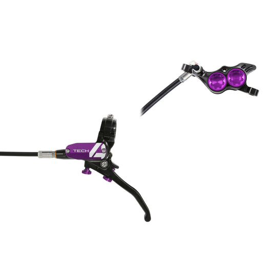 HOPE BRAKE TECH 4 E4 NO ROTOR BLACK/PURPLE L/H