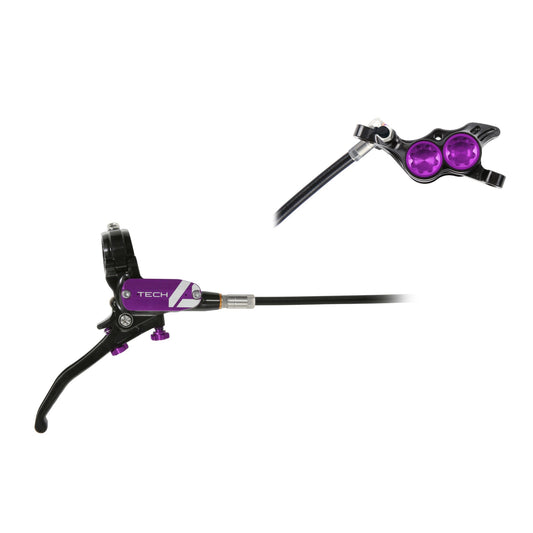 HOPE BRAKE TECH 4 E4 NO ROTOR BLACK/PURPLE R/H