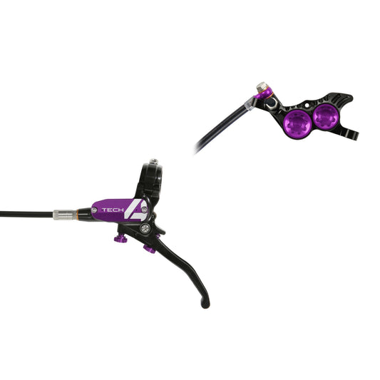 HOPE BRAKE TECH 4 V4 NO ROTOR BLACK/PURPLE L/H