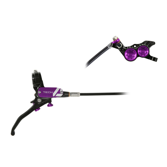 HOPE BRAKE TECH 4 V4 NO ROTOR BLACK/PURPLE R/H