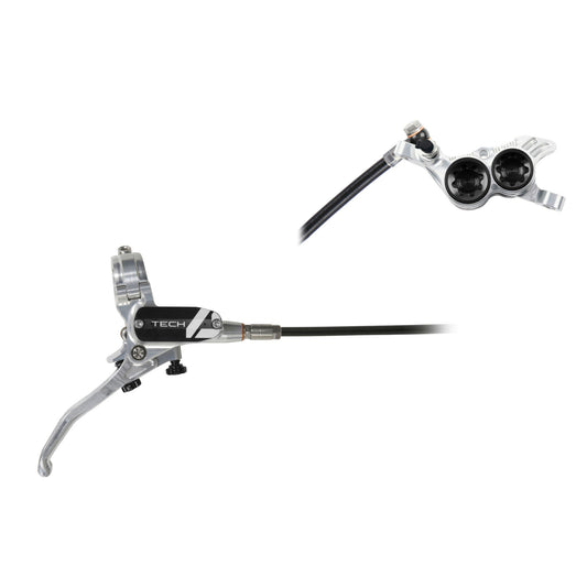 HOPE BRAKE TECH 4 V4 NO ROTOR SILVER/BLACK R/H