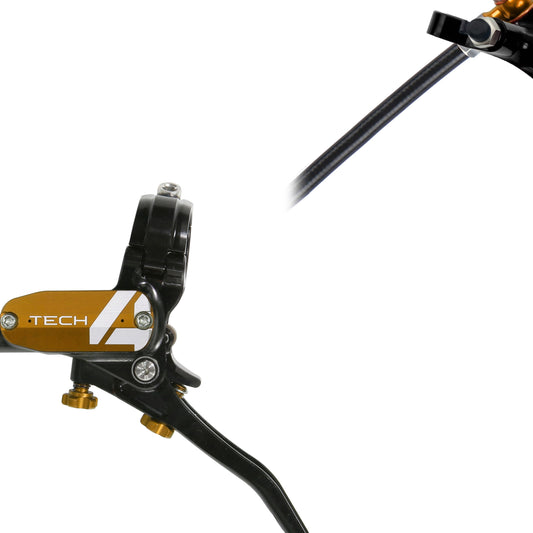 HOPE BRAKE TECH 4 X2 - NO ROTOR - BLACK/BRONZE - L/H
