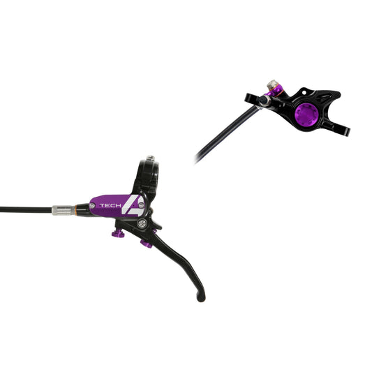 HOPE BRAKE TECH 4 X2 NO ROTOR BLACK/PURPLE L/H