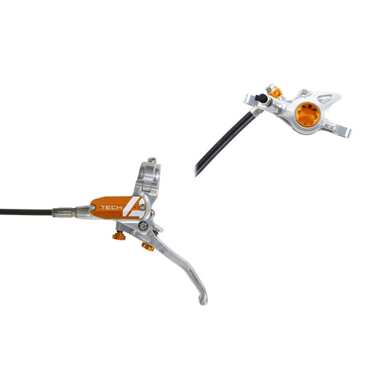 HOPE BRAKE TECH 4 X2 NO ROTOR SILVER/ORANGE L/H