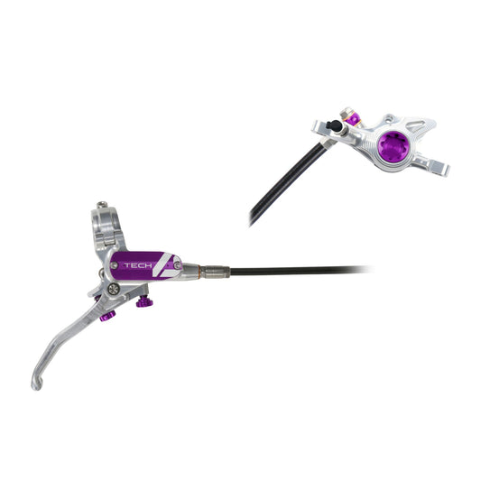 HOPE BRAKE TECH 4 X2 SANS ROTOR ARGENT/VIOLET DROITE