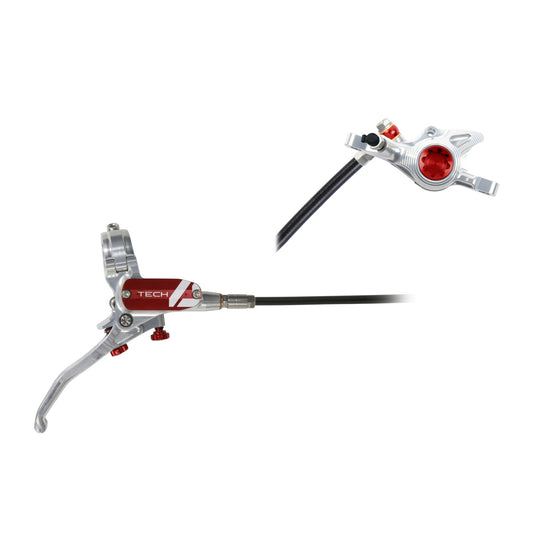 HOPE BRAKE TECH 4 X2 NO ROTOR SILVER/RED R/H