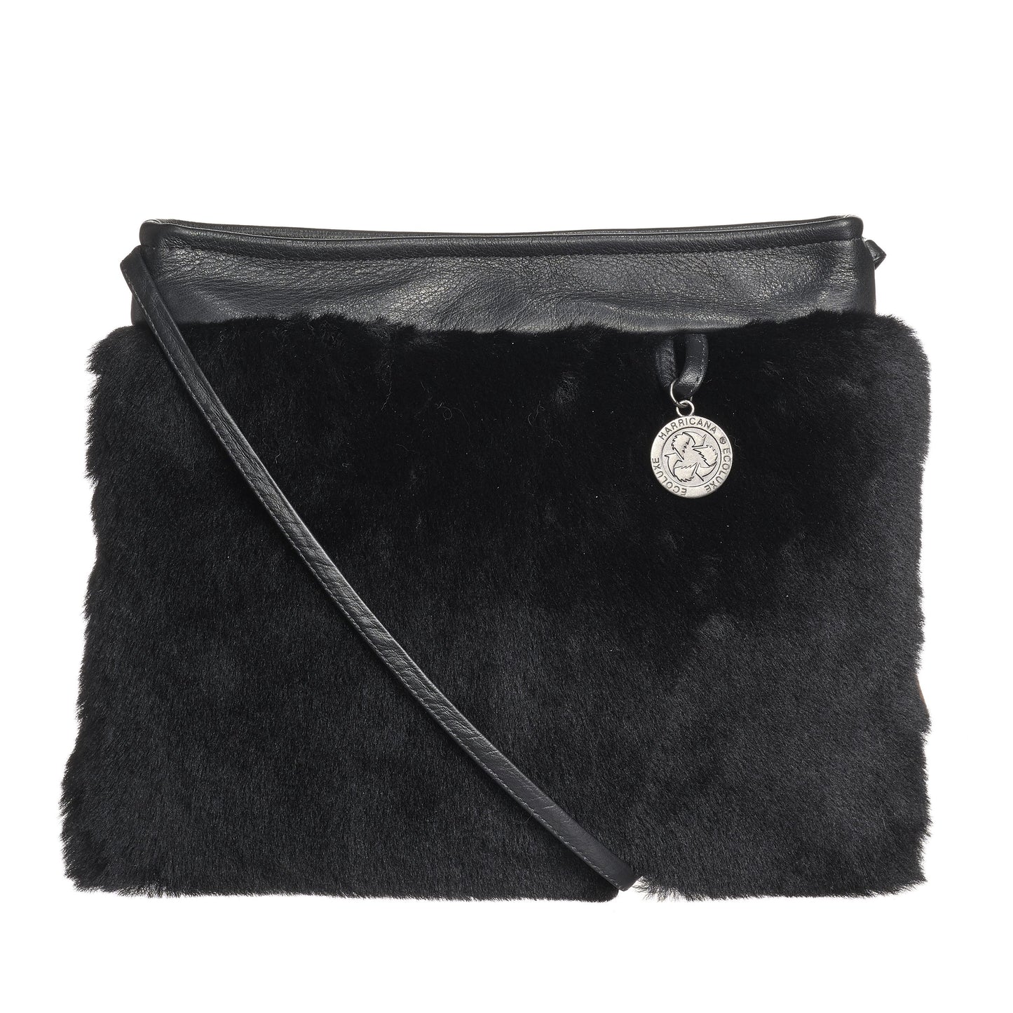 BONNIE S - FLAT CROSSBODY BAG W SHEARLING