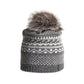ROMY -P BEANIE W FUR POM