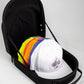 Black Hat Caddie designed for holding and displaying hats securely, featuring a sleek and modern design.