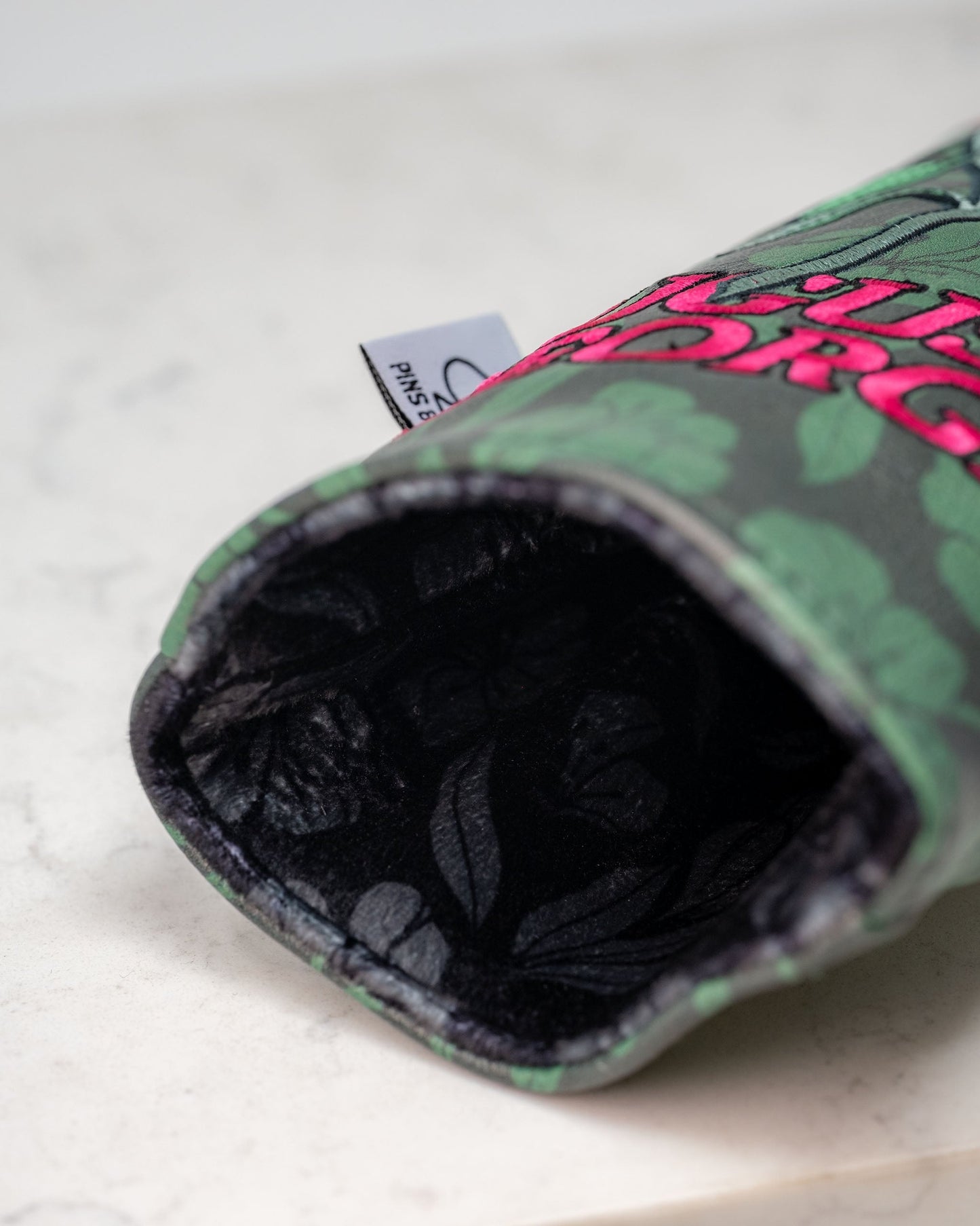 Hibiscus Bloom Fairway Cover featuring vibrant floral design on a durable fabric.