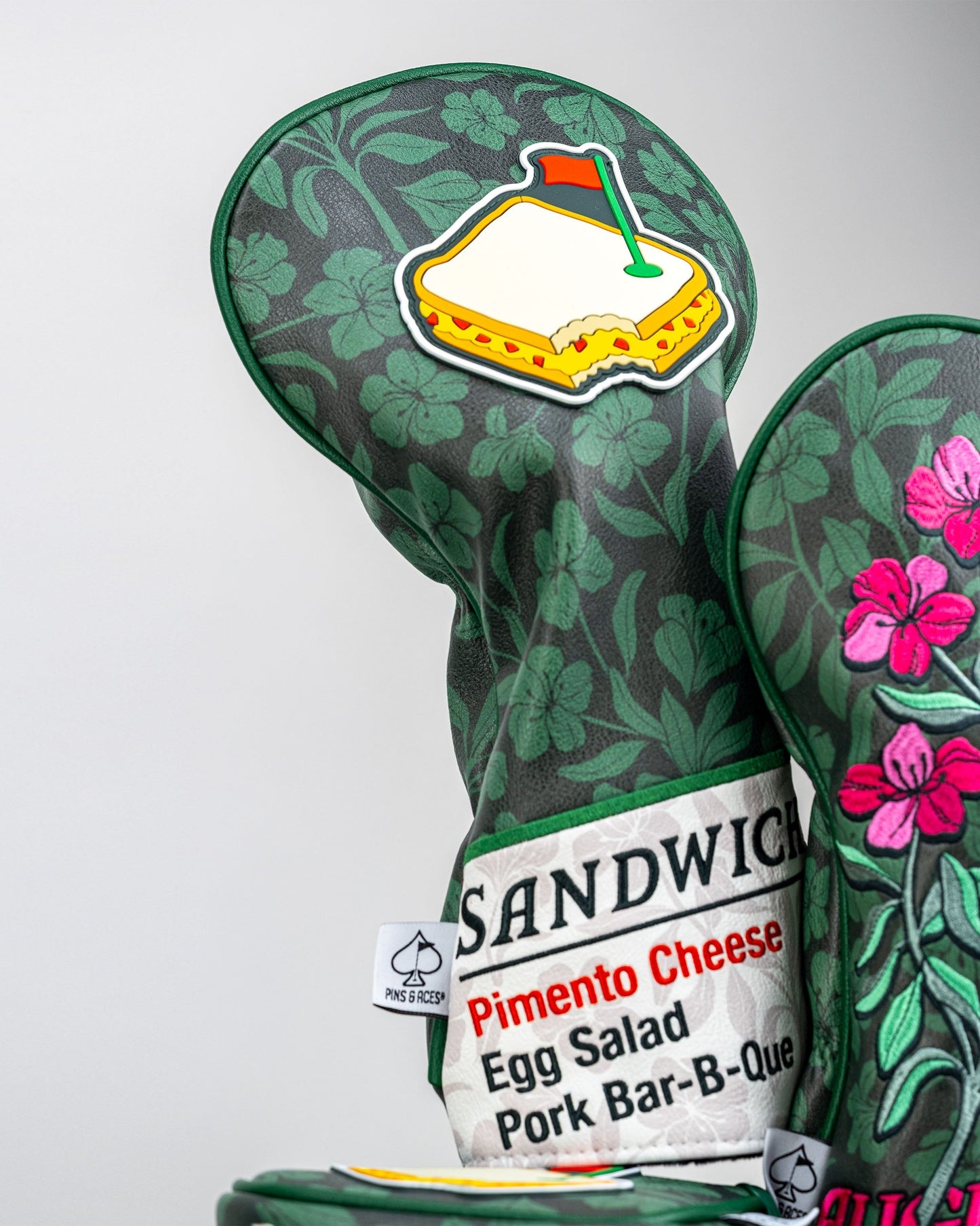 Augusta '25 Driver Cover featuring a vibrant green color with an embroidered logo, designed for golfers.