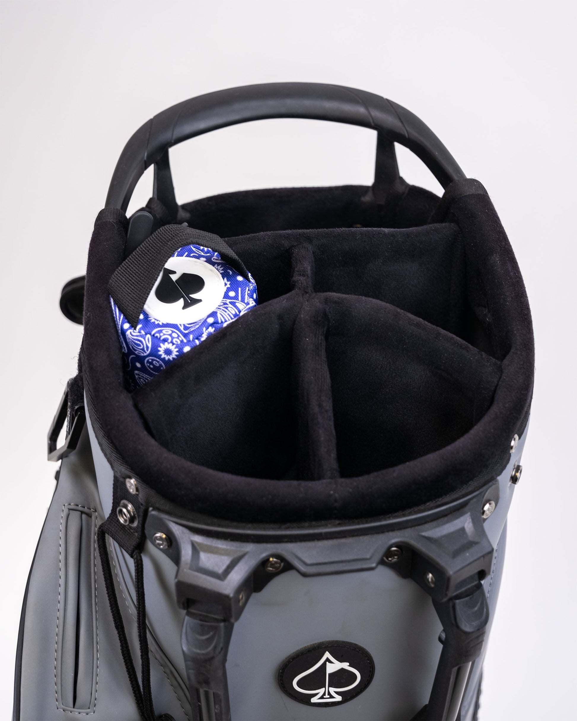 HEYDUDE Beer Sleeve in Indigolactic design, featuring a vibrant blue and purple galaxy pattern, ideal for holding beverages.