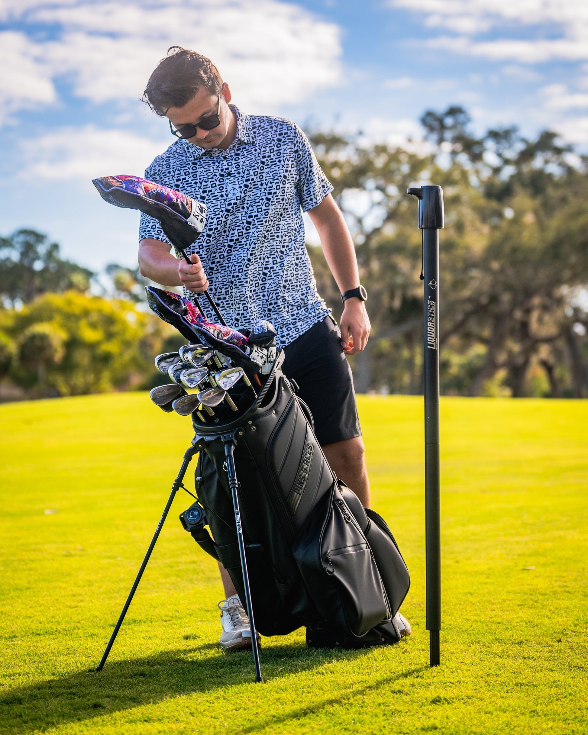 LiquorStick® 3.0 in black, showcasing its sleek design and modern features.