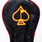 Dragon's Dynasty driver cover featuring a detailed dragon design on a black background, ideal for golf enthusiasts.