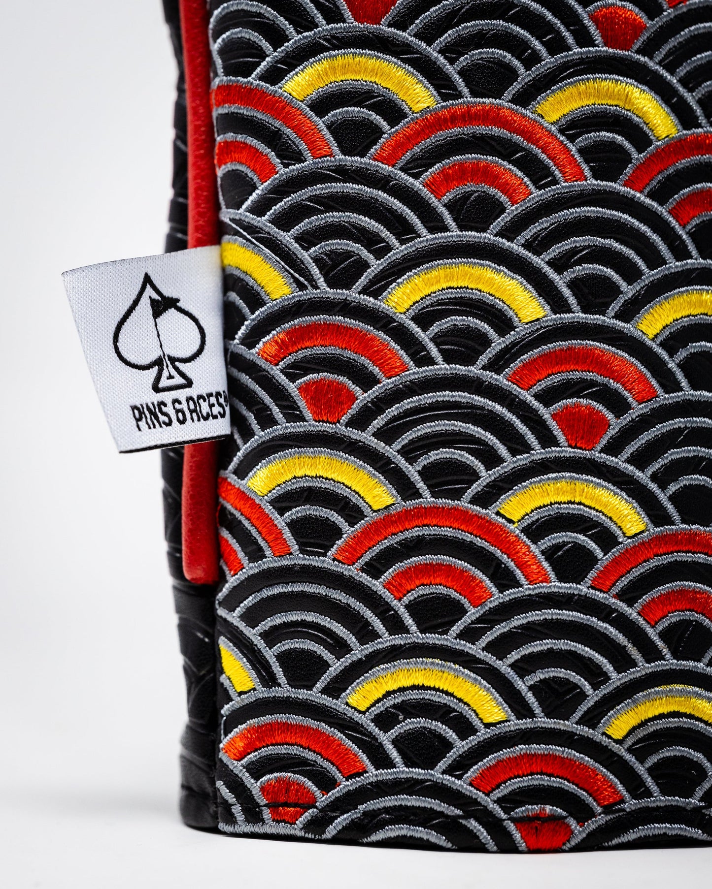 Japanese Dragon's Dynasty driver cover with intricate dragon design, featuring vibrant colors and a sleek, embroidered finish.