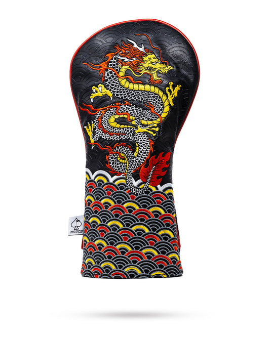 Japanese Dragon's Dynasty Driver Cover featuring a traditional dragon design.