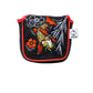 Koi Flow Japanese-style mallet putter cover featuring vibrant koi fish design and padded protection.