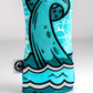 Alt text: Kraken fairway cover featuring a vibrant, aquatic design with a stylized kraken and bold colors, designed to fit golf clubs.