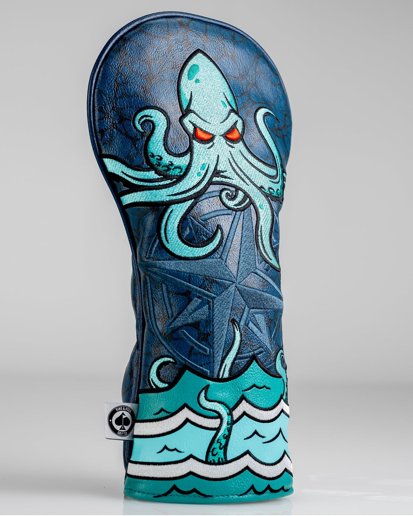 Kraken driver cover featuring a vibrant aquatic design with a kraken mythical creature.