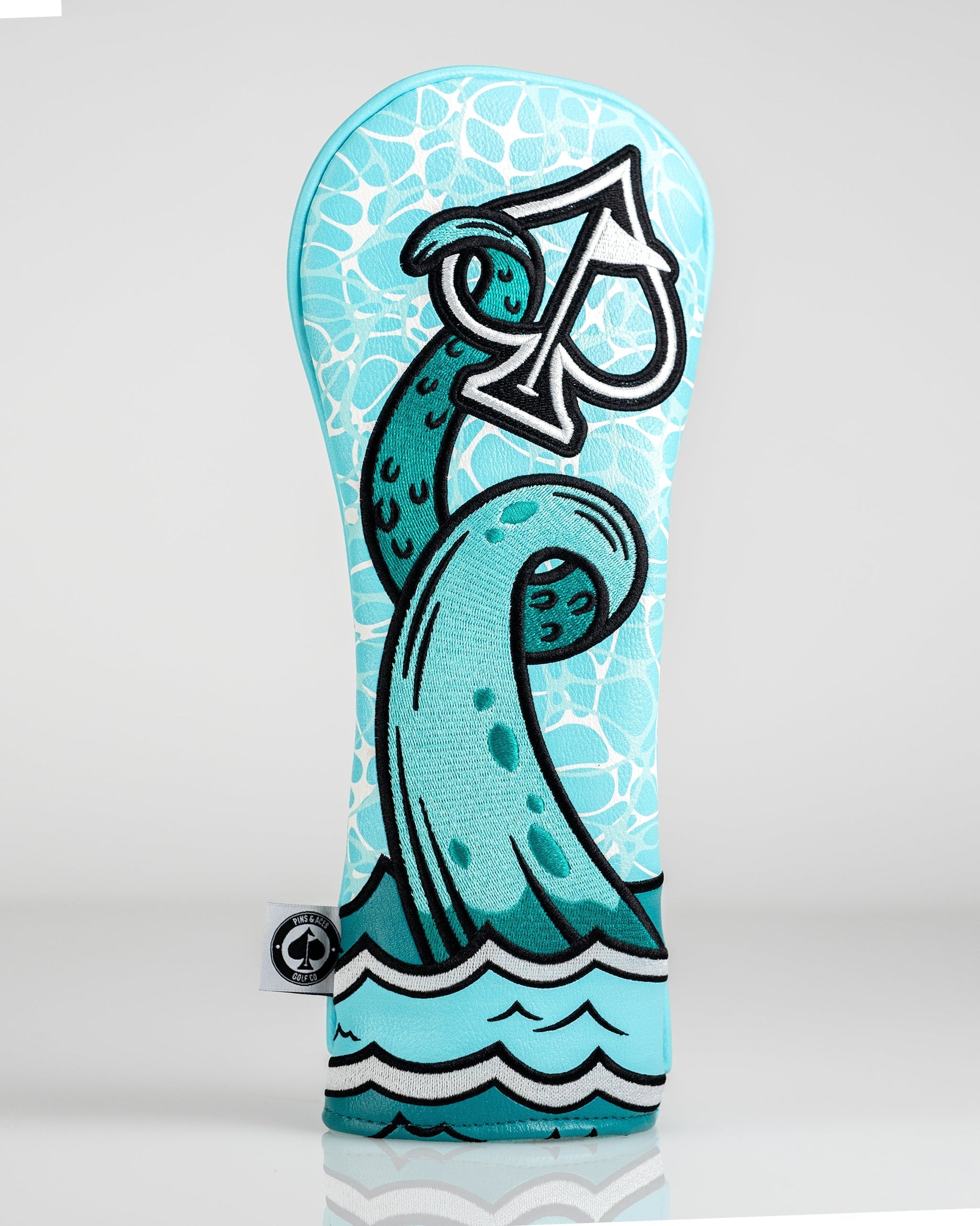 Kraken Fairway Cover featuring a vibrant design with a sea creature motif suitable for golf clubs.
