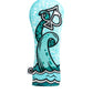 Kraken fairway cover for golf club, featuring a vibrant design with a stylized Kraken illustration.