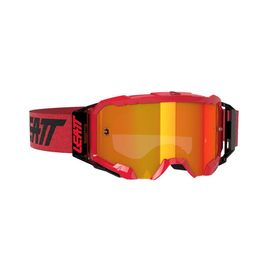 LEATT PROTECTION GOGGLE VELOCITY 5.5 RED WITH IRIZ RED 28% LENS