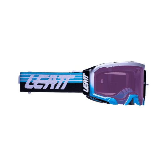 LEATT PROTECTION GOGGLE VELOCITY 5.5 AQUA WITH IRIZ PURPLE 78% LENS