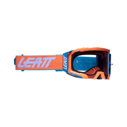 LEATT PROTECTION GOGGLE VELOCITY 5.5 NEON YELLOW WITH LIGHT GREY 58% LENS