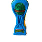 TMNT Leonardo fairway cover featuring the character's signature blue mask and sword design, ideal for golf clubs.