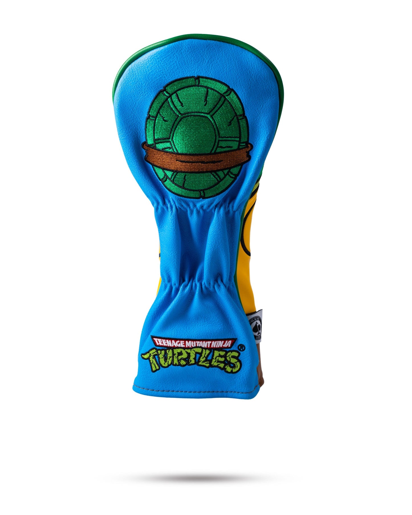 TMNT Leonardo fairway cover featuring the character's signature blue mask and sword design, ideal for golf clubs.