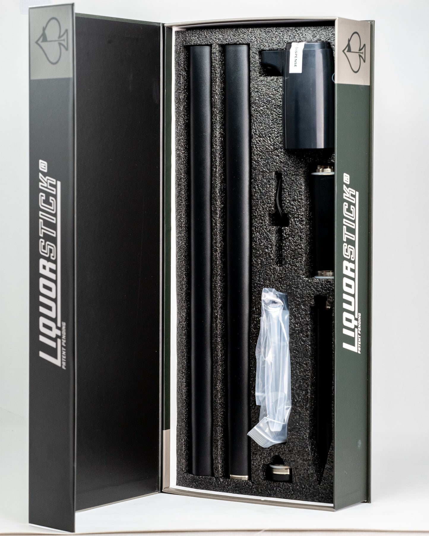 LiquorStick® 3.0 in black, featuring a sleek, modern design with a comfortable grip and easy-to-use functionality.