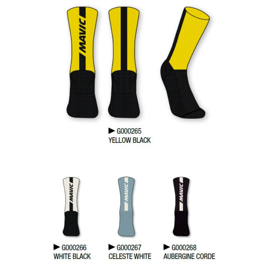 MAVIC SOCKS LOGO HIGH - WHITE