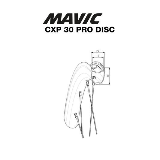 MAVIC JANTE CXP PRO 30 DISQUE